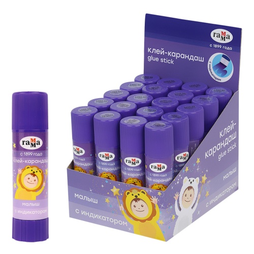 Клей-карандаш 15г Гамма Малыш 1482022.15 "Дава"