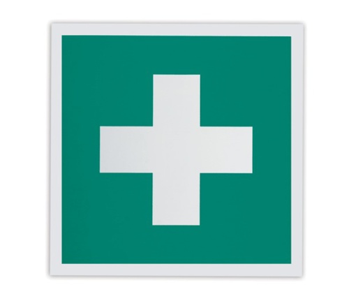 Знак вспомогательный "Аптечка первой помощи" 200*200мм, самоклейка, 610577 "Дава"