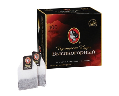 Чай Принцесса Нури Высокогорный, черный 100п*2г "Дава"
