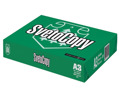Бумага А3 SvetoCopy 80г/м2 500л. "Дава"