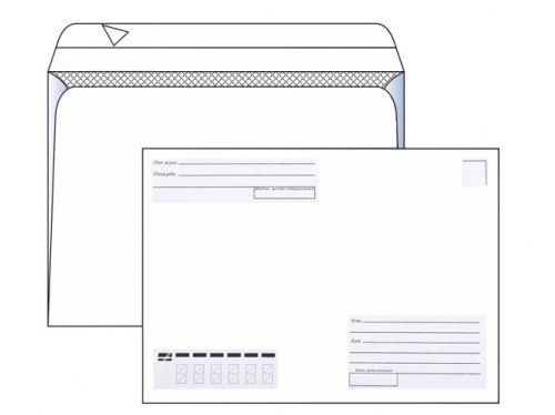 Конверт С4 Кому/Куда с отрывной полосой "Дава"