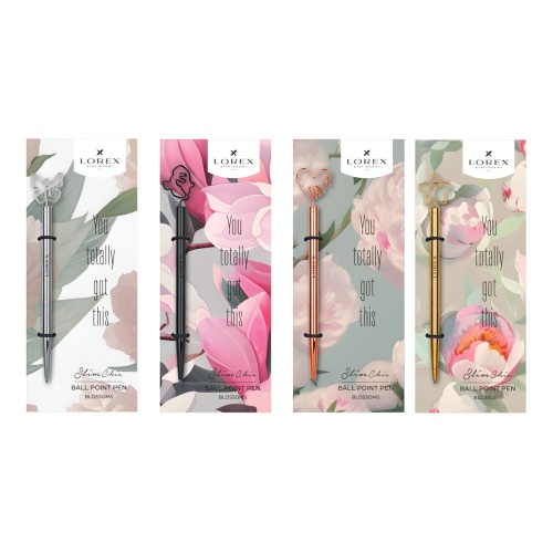 Ручка шариковая подарочная  LOREX Slim Blossoms синяя 0,7мм LXOPSC-BM "Дава"