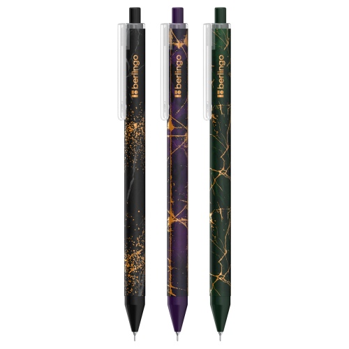 Ручка шариковая автомат Berlingo Golden Shade 0,7мм, синяя CBm_07S22 "Дава"