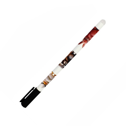 Ручка гелевая пиши-стирай Феникс+ Сердитые звери 0,5мм синяя 71657 "Дава"