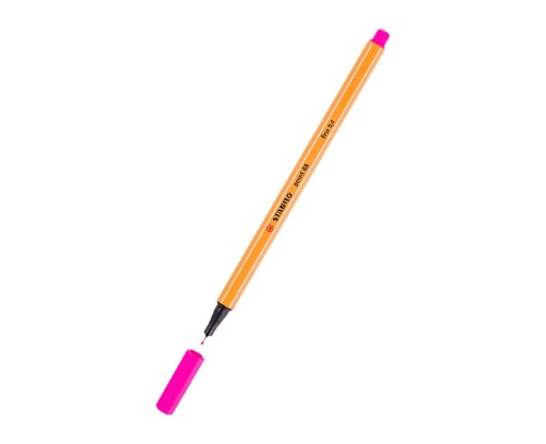 Ручка капиллярная STABILO розовая 88/56   "Дава"