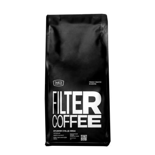 Кофе в зернах Tasty (Тейсти)  Моносорт фильтр Бразилия Суль-де-Минас, 100% арабика 1000г "Дава"