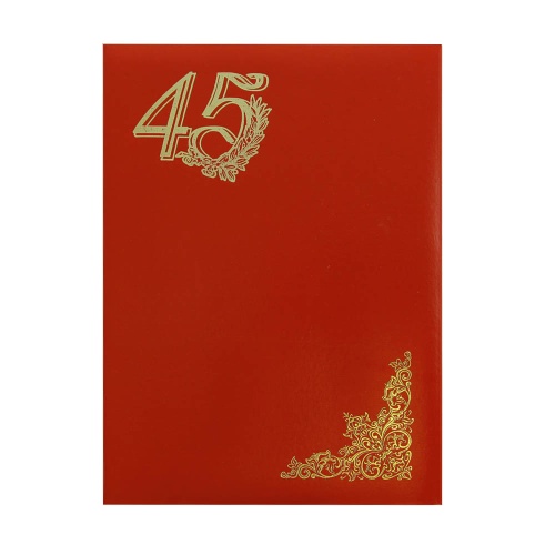 Папка адресная 45 лет "Дава"