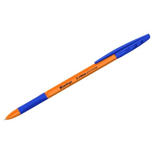 Ручка шариковая Berlingo Tribase grip orange 0,7мм синяя,грип CBp_70960 "Дава"
