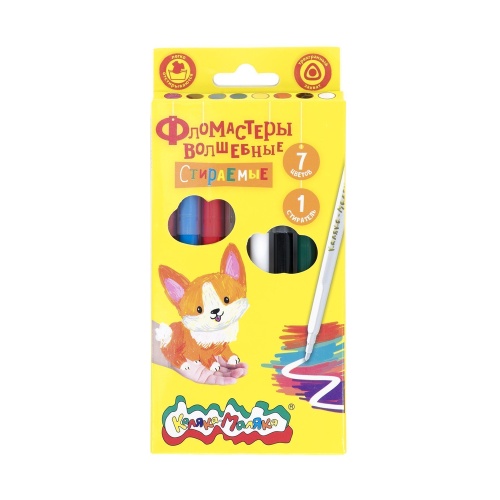 Фломастеры  7цв Каляка-Маляка исчезающие ФИКМ08 "Дава"