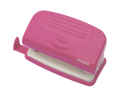 Дырокол на  10л deVENTE 4020327 Neon, неоновый розовый "Дава"