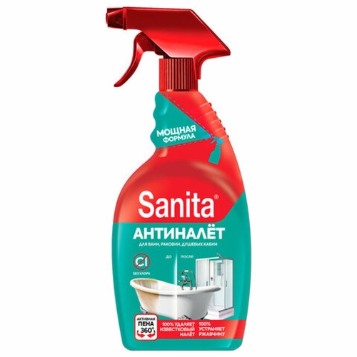 Средство моющее для сантехники SANITA Антиналет 500 мл 25761 "Дава"