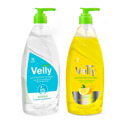 Средство моющее для посуды Grass Velly 1л  "Дава"