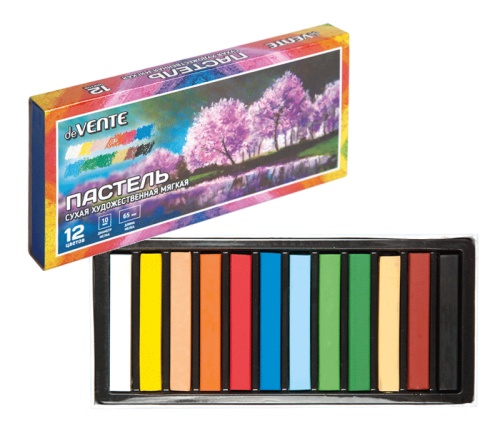 Пастель художественная сухая 12 цв. deVENTE 8172804 "Дава"