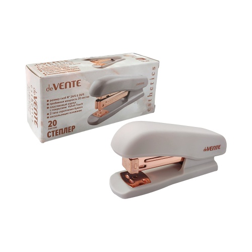 Степлер №24/6, 26/6 до 20л deVENTE Esthetics лавандово-пепельный 4142518 "Дава"