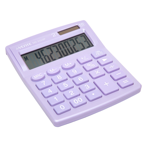 Калькулятор настольный deVENTE DD-3310P (105*127*21мм) 10 разр.,сиреневый 4031323 "Дава"
