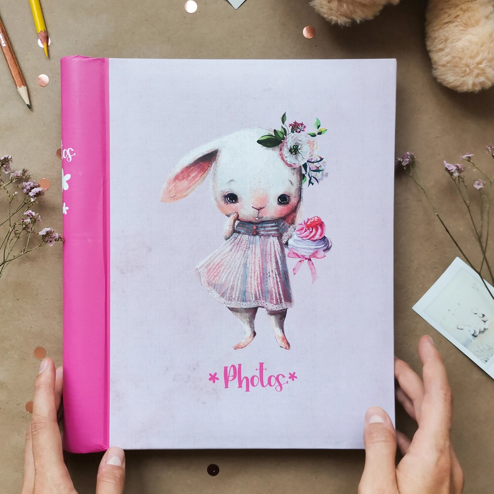 Фотоальбом 23*28 с 20 магнитными листами Mice and bunny FA 20M.002 "Дава"