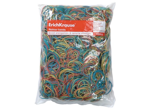 Резинки для денег 1000г ErichKrause ассорти 59822 "Дава"