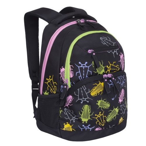 Рюкзак Grizzly RD-951-2/1 черные жуки "Дава"