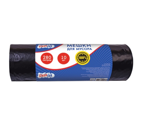 Мешки для мусора 280л/10шт CleanLab 90*140см 35мкм 9050720 "Дава"