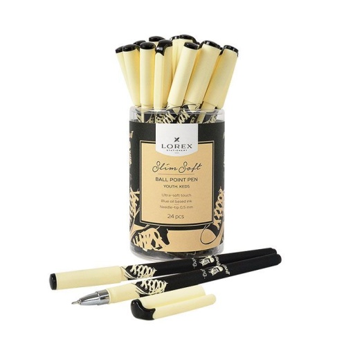 Ручка шариковая LOREX Youth.Keds серия Slim Soft синяя 0.5мм LXOPSS-YT3 "Дава"