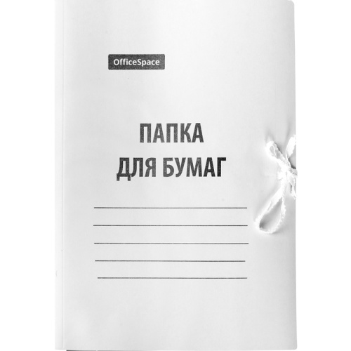 Папка бумажная на завязках 280 г/м2 мелованный 225336 "Дава"
