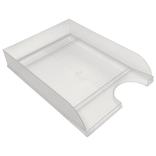 Лоток для бумаг горизонтальный 1 секция deVENTE 3041800 прозрачный "Дава"