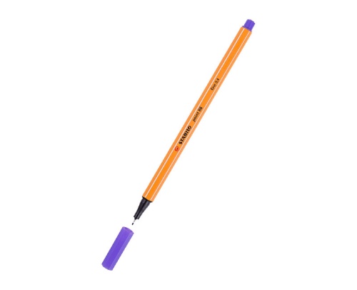 Ручка капиллярная STABILO фиолетовая 88/55   "Дава"