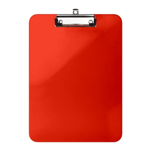 Клипборд (планшет) А4 Lamark CB0444-RD, PS пластик, сверхпрочный, красный "Дава"