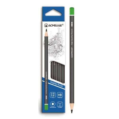Карандаш ACMELIAE HB корпус черный 43510 EAN "Дава"
