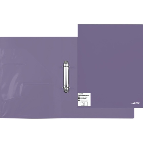 Папка на 2 кольца А4/25мм deVENTE Marandi лавандовая 3081210 "Дава"