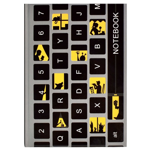 Записная книжка А6 Феникс+ Notebook Клавиатура 80л. 61487 "Дава"