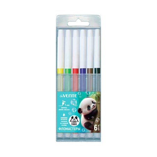 Фломастеры  6цв. deVENTE Yummy Panda 5080521 "Дава"