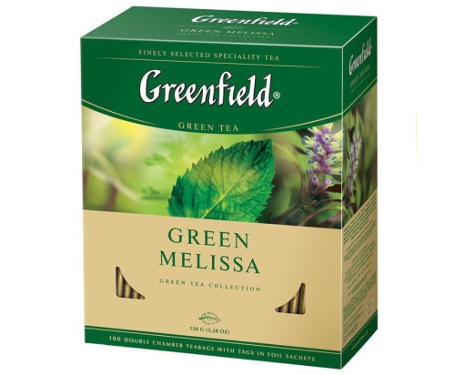 Чай Greenfield Зеленая Мелисса/Green Melissa 100п "Дава"