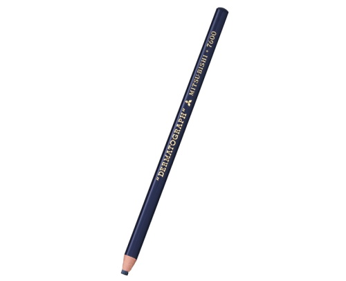 Карандаш специальный восковой UNI Mitsubishi Dermatograph P-7600 синий "Дава"