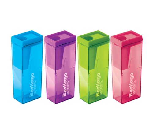 Точилка с контейнером Berlingo NeonBox BBp_15008                     "Дава"