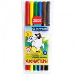 Фломастеры  6цв. Centropen 7790/06 "Дава"
