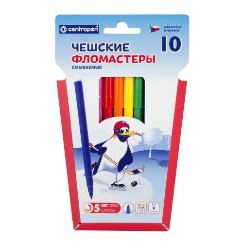 Фломастеры 10цв. Centropen 7790/10 "Дава"
