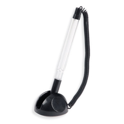 Ручка шариковая на подставке на пружине Attomex 5072601синяя "Дава"