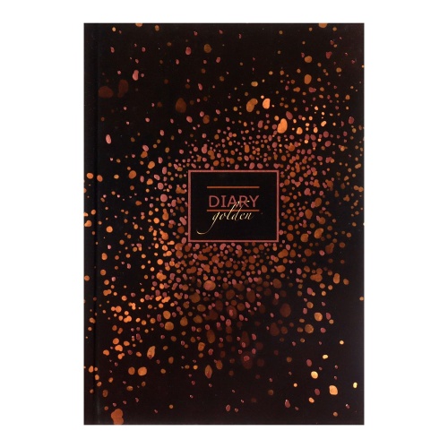 Ежедневник А5 Феникс+ DIARY Золотые капли 80л 61461 "Дава"