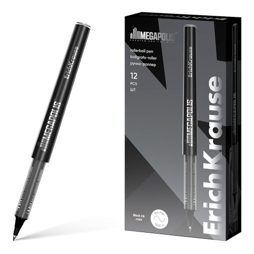 Ручка-роллер ErichKrause MEGAPOLIS® 0,5мм синий 62110 "Дава"