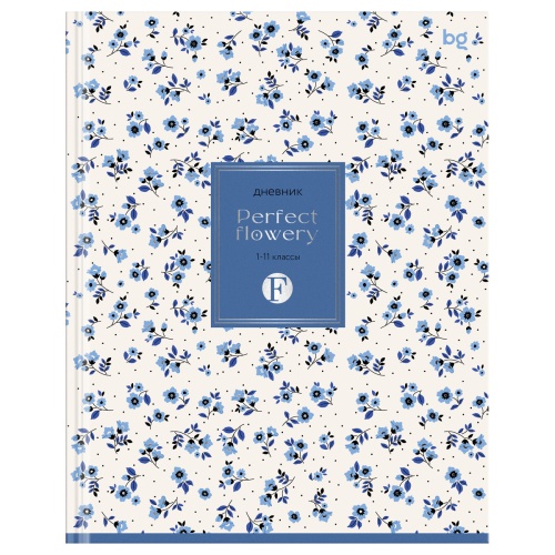 Дневник 1-11кл. BG Blue flowers Д5т40_лм_тф 64611 "Дава"