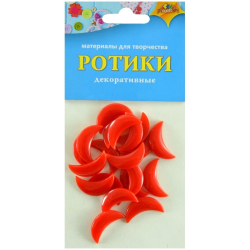 Декоративный материал Ротики, красные С3297 "Дава"
