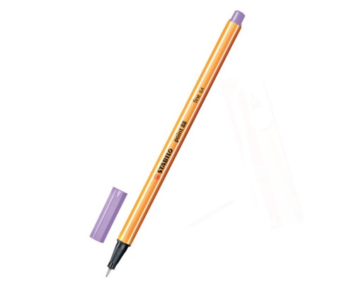 Ручка капиллярная STABILO светло-сиреневая 88/59 "Дава" Ручка капиллярная STABILO светло-сиреневая 88/59 "Дава"