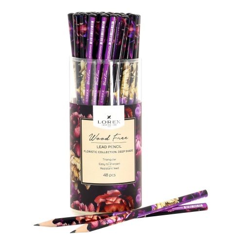Карандаш LOREX WOOD FREE Floristic collection,Deep shade HB LXLPWF-FC1 "Дава"