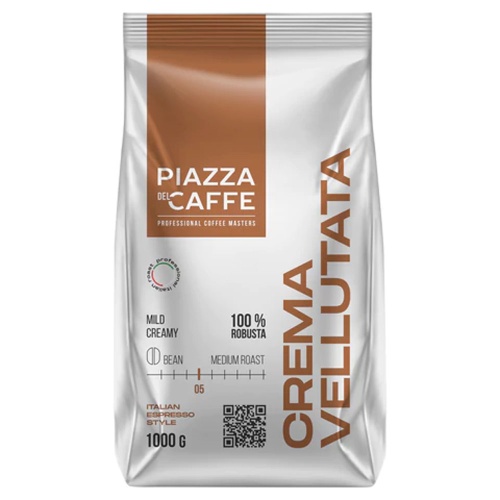 Кофе в зернах Piazza Del Caffe Crema Vellutata 900г "Дава"