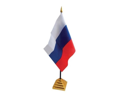 Флаг России настольный с гербом FL_3094 "Дава"