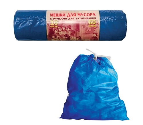 Мешки для мусора  60л/10шт Концепция Быта VITALUX 30 мкм 604932 "Дава"