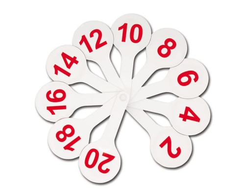 Касса-веер цифр от 1 до 20 веер ВК05 "Дава"