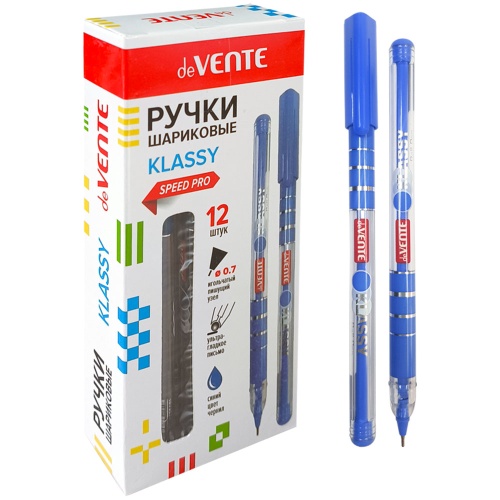 Ручка шариковая deVENTE Классный/Klassy 0.7мм синяя 5073526 "Дава"
