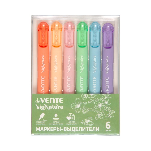 Текстмаркер набор 6шт deVENTE sigNATURE 5045512 "Дава"
